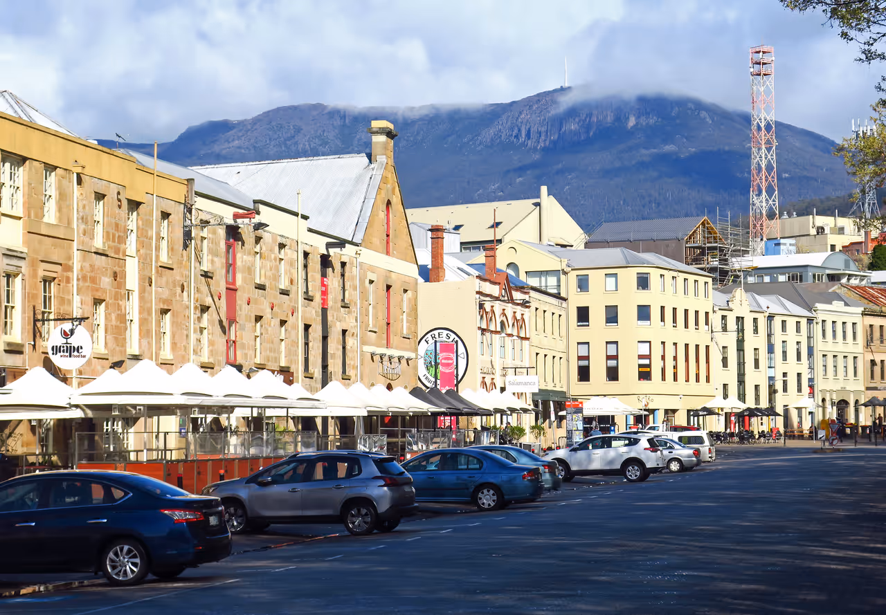 Salamanca place in Hobart