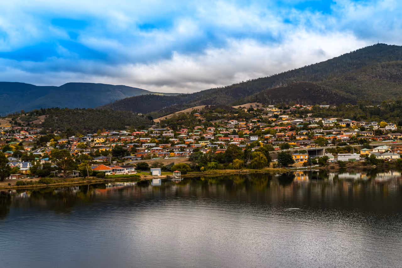 View of Berriedale from MONA, Hobart