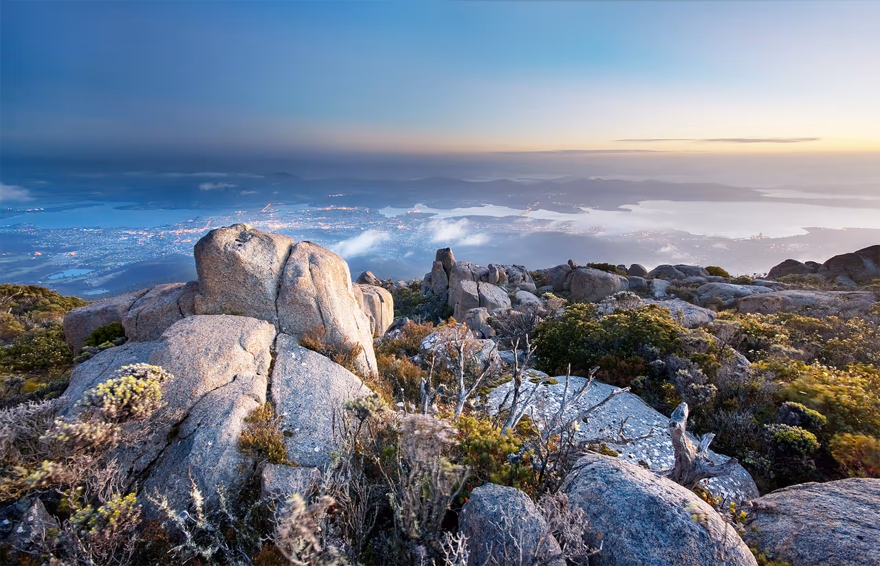 Hobart from Mt Wellington