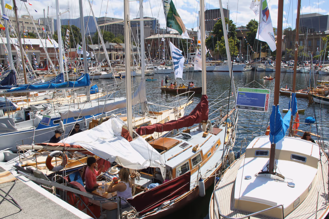 Australian wooden boat festival festival in Hobart
