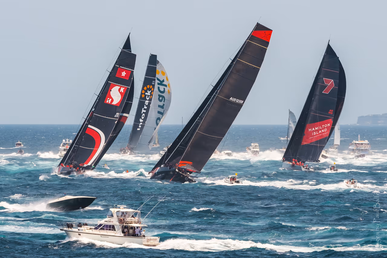 Sydney to  yacht race finish festival in Hobart