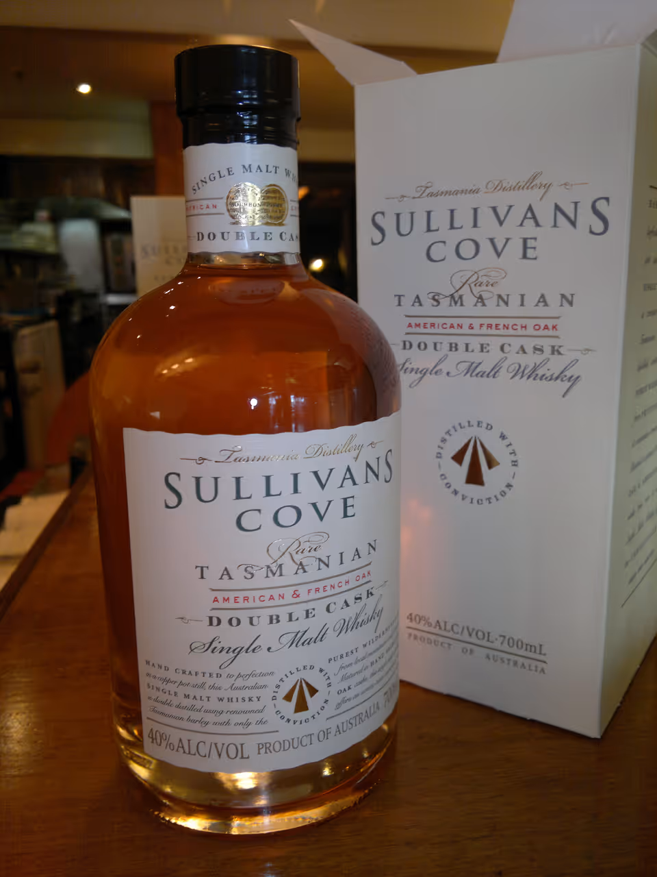 Tasmanian single malt whisky food in Hobart