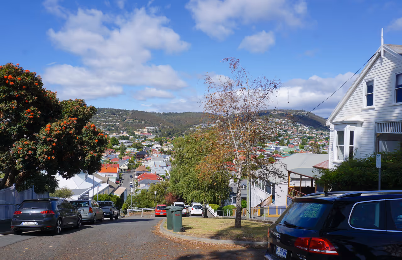 Nanny goat lane in Hobart