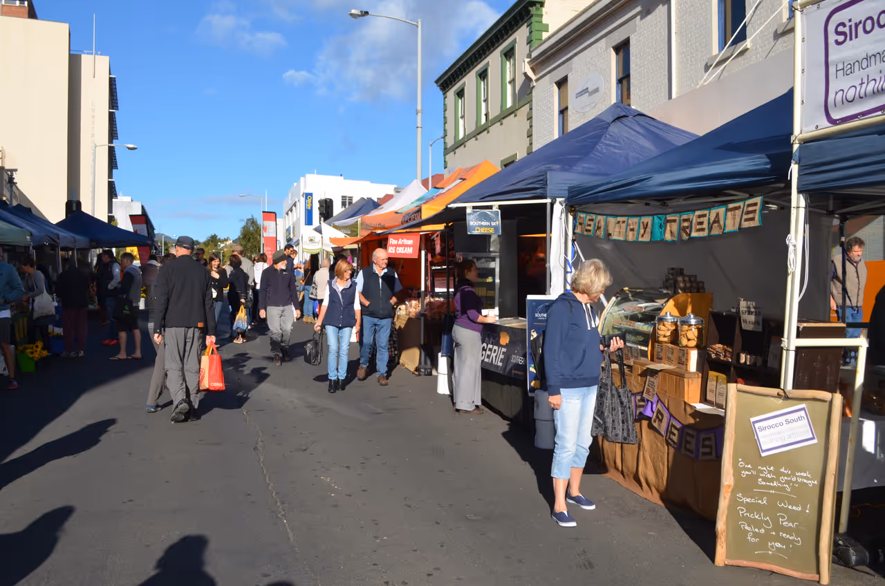 Farm gate market market in Hobart