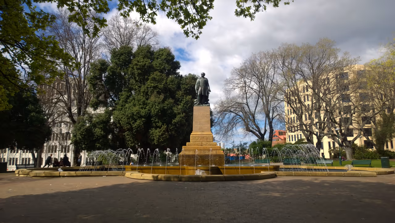 Franklin square in Hobart