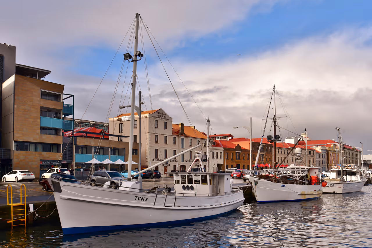 Victoria dock in Hobart