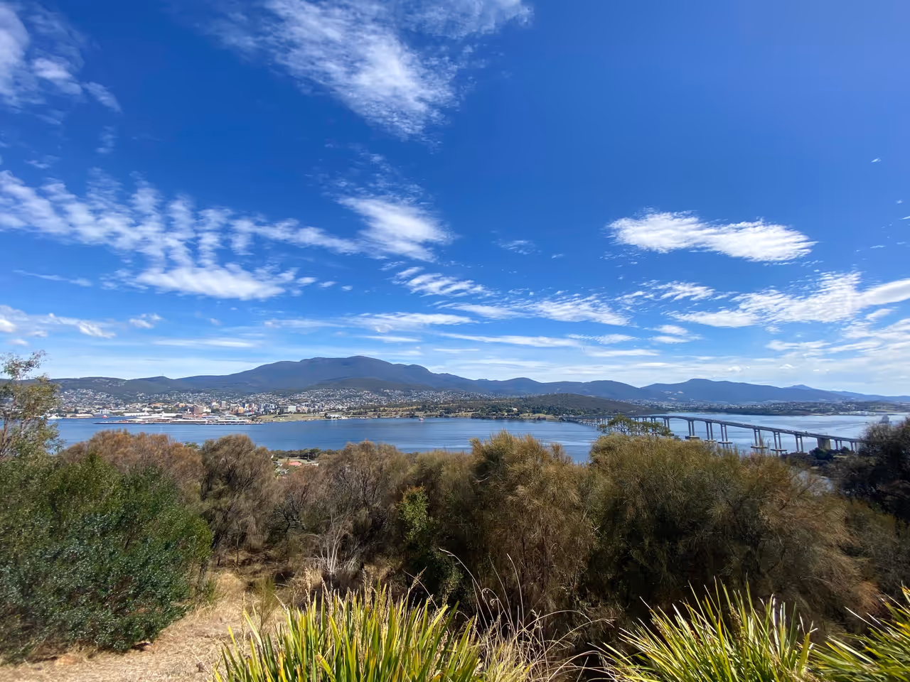Rosny hill lookout in Hobart