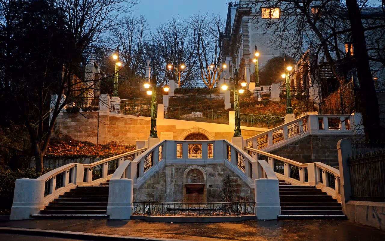 Strudlhof steps in Vienna