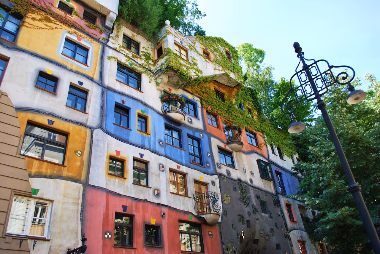Hundertwasser village in Vienna