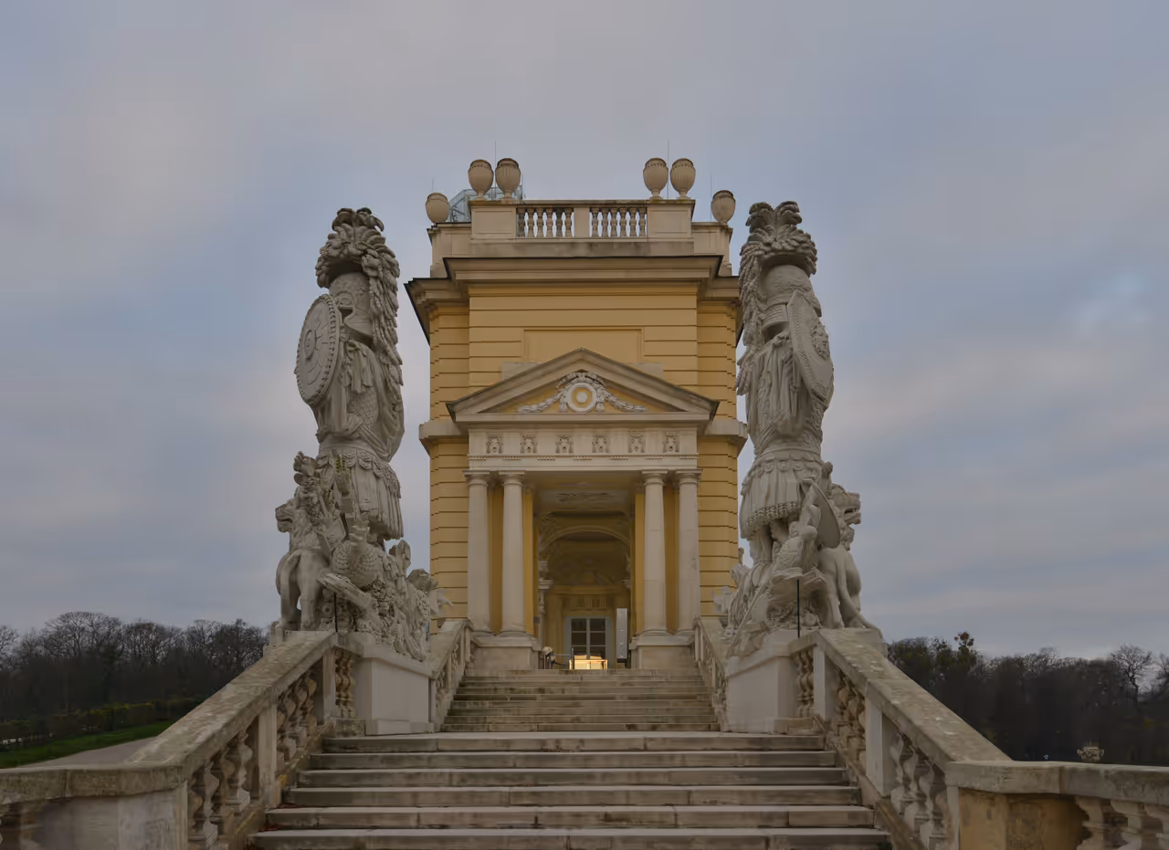 The gloriette at schönbrunn in Vienna