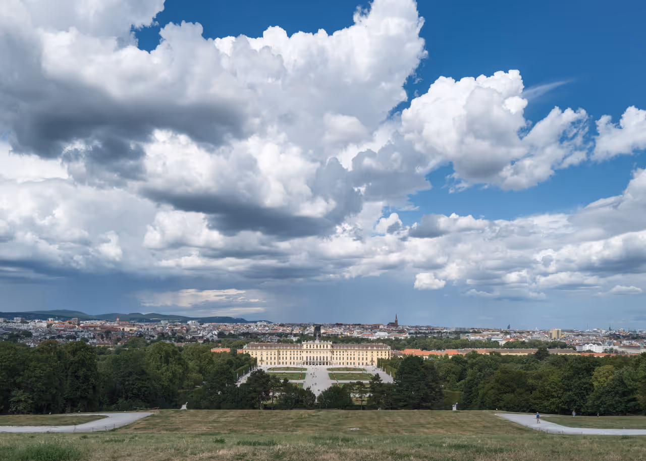 The gloriette at schönbrunn in Vienna