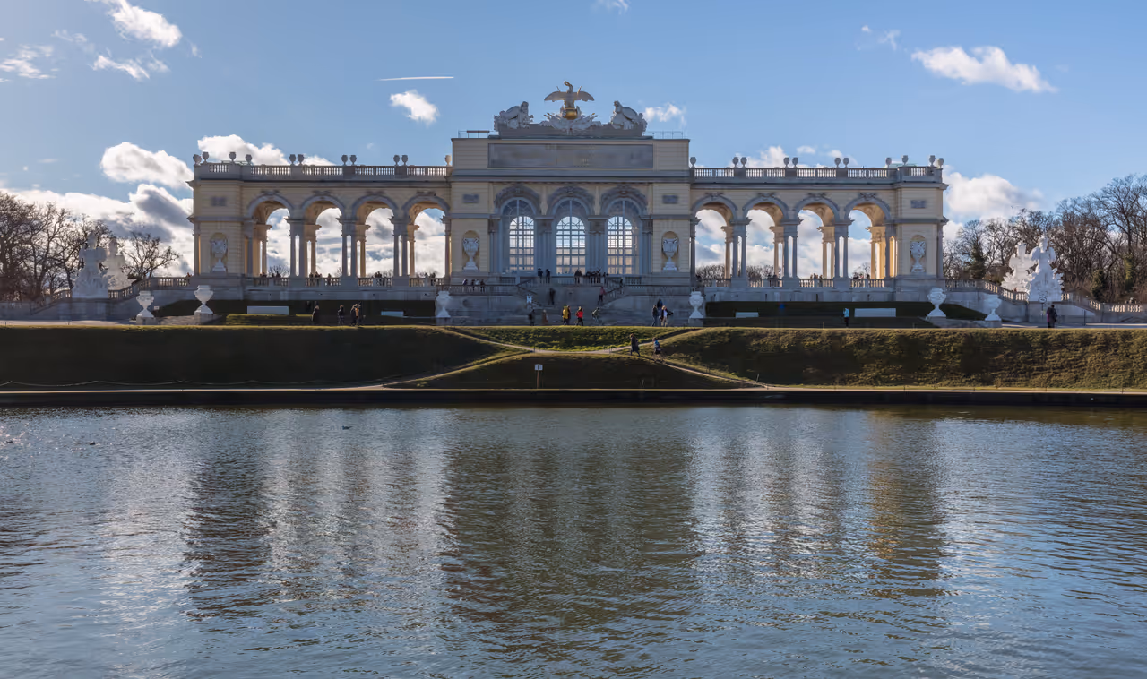 The gloriette at schönbrunn in Vienna