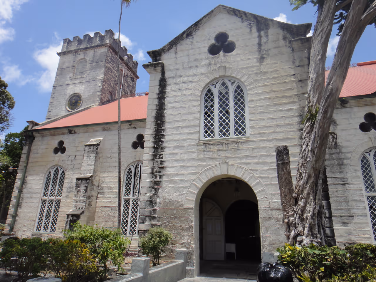 St michael's cathedral coral design in Bridgetown