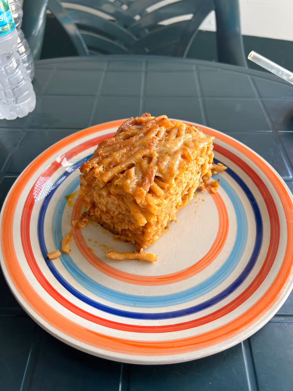 Bajan macaroni pie food in Bridgetown
