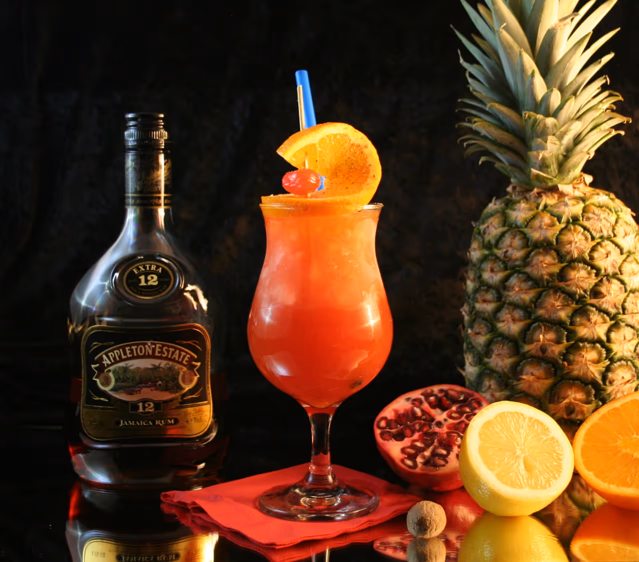Bajan rum punch food in Bridgetown