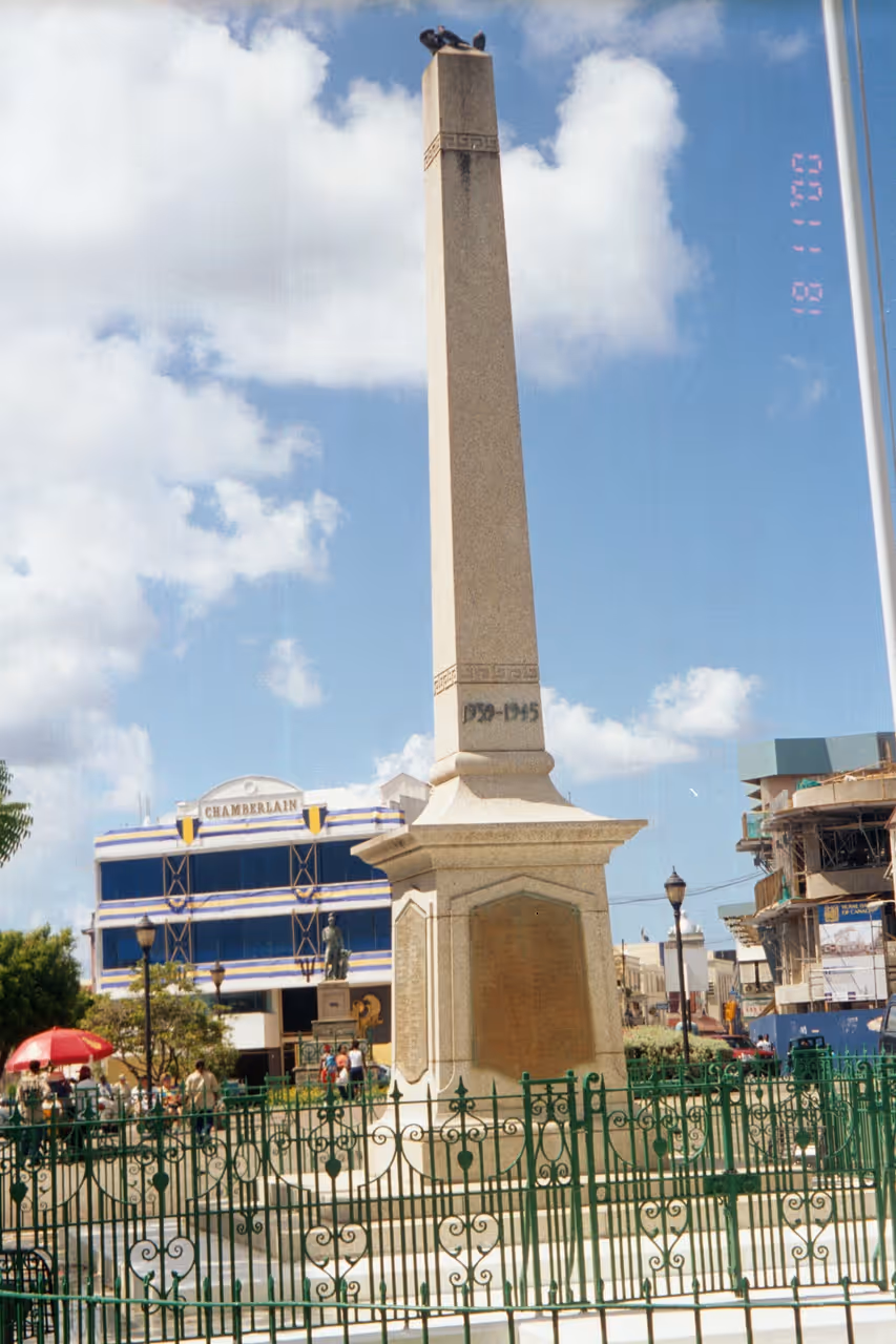 National heroes square in Bridgetown