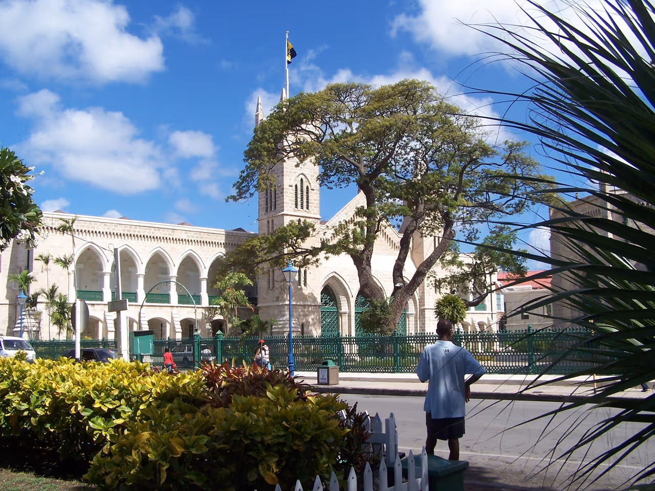 National heroes square in Bridgetown
