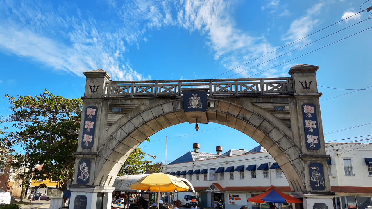 Independence arch in Bridgetown