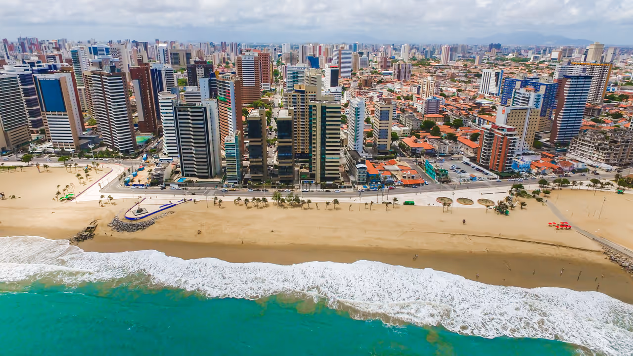 Aerial photographs of fortaleza