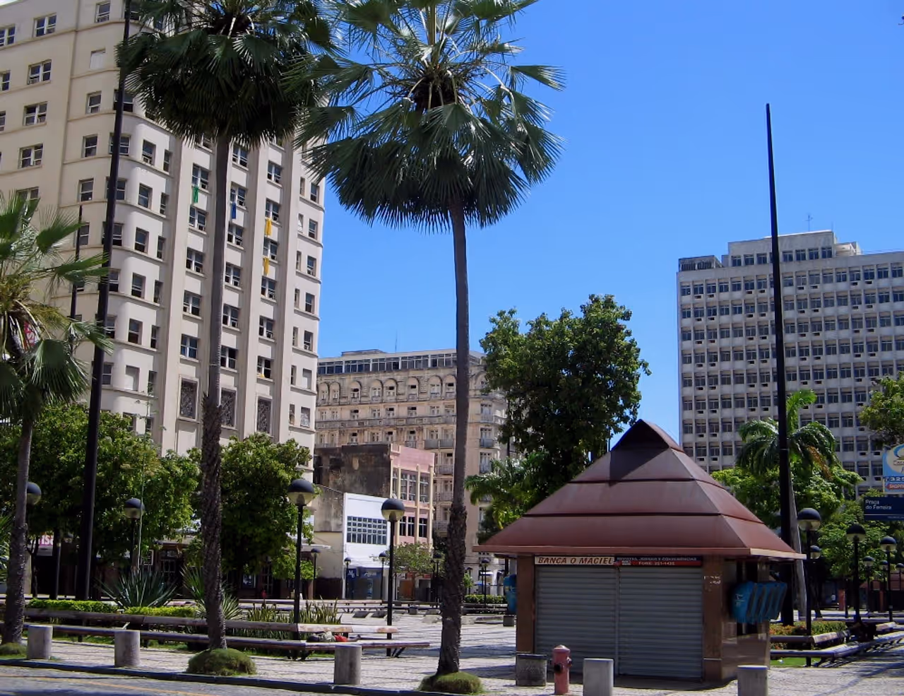 Ferreira square in Fortaleza