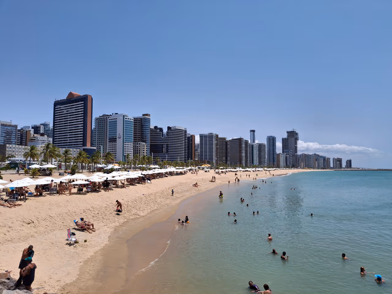 Meireles beach in Fortaleza