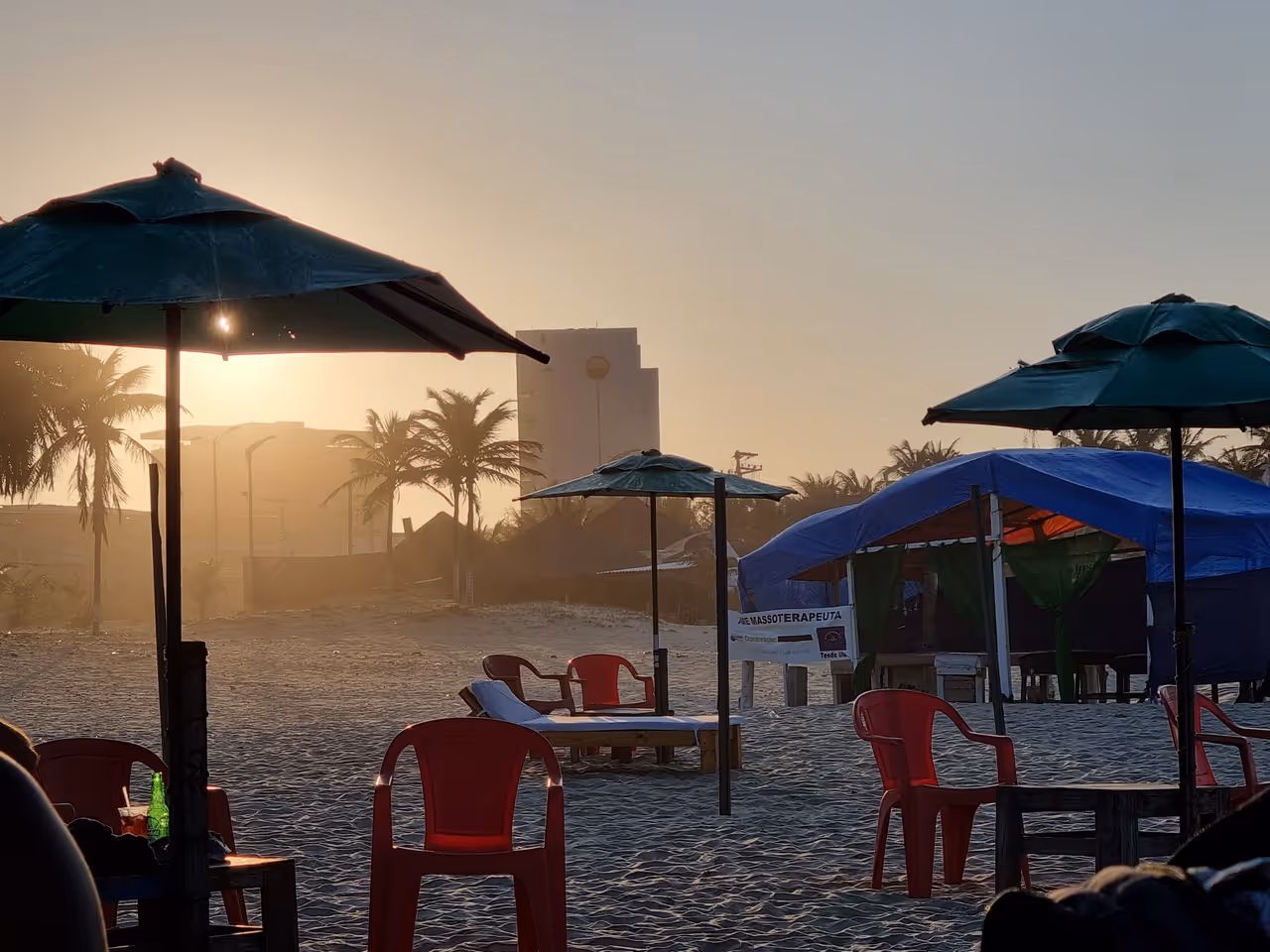 Futuro beach tents nightlife spot in Fortaleza