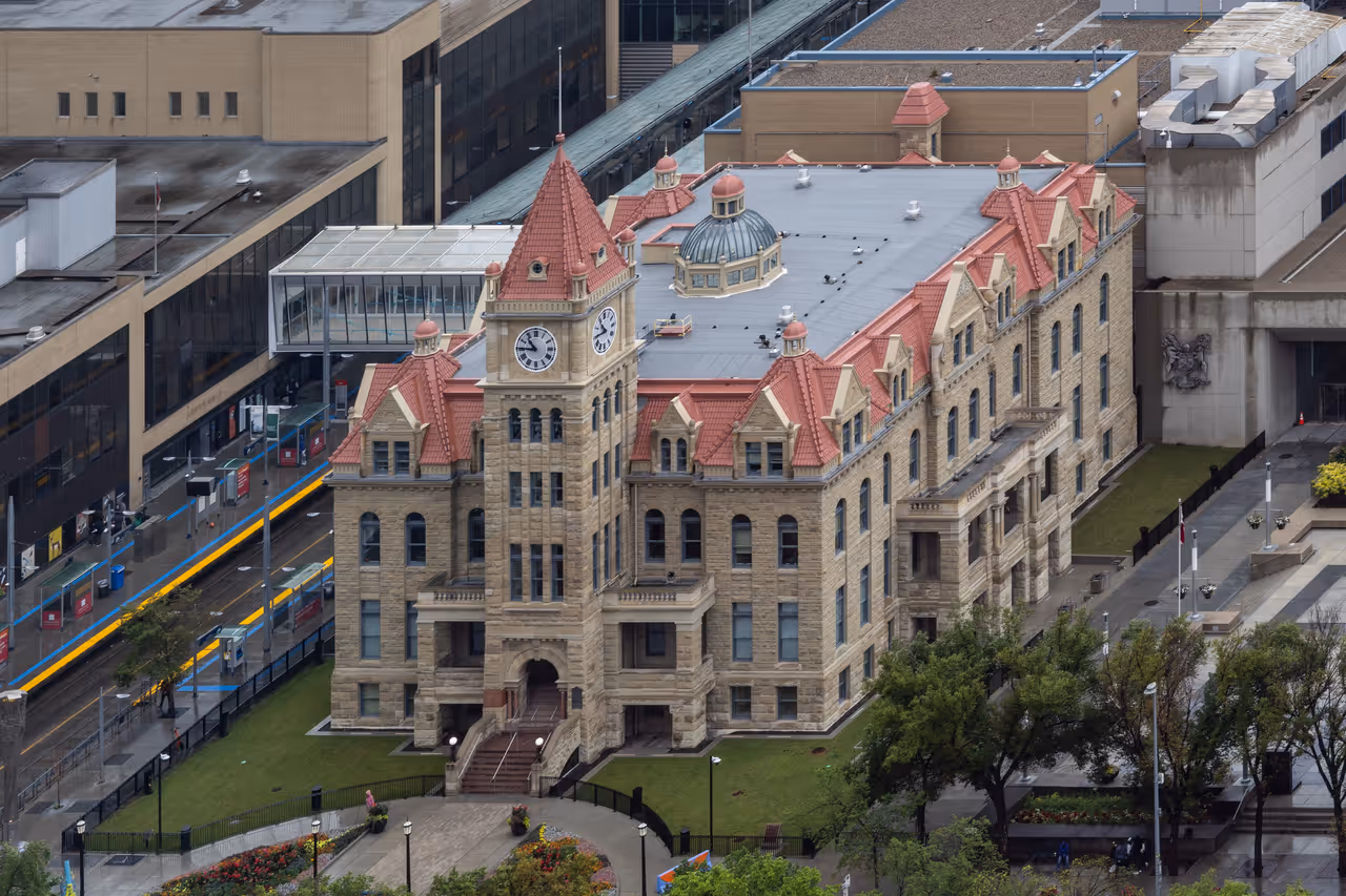 Historic  city hall in Calgary
