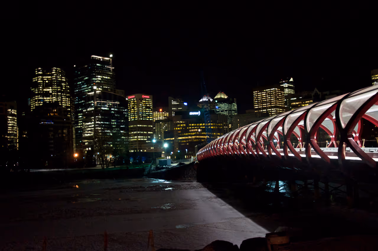 Peace bridge in Calgary