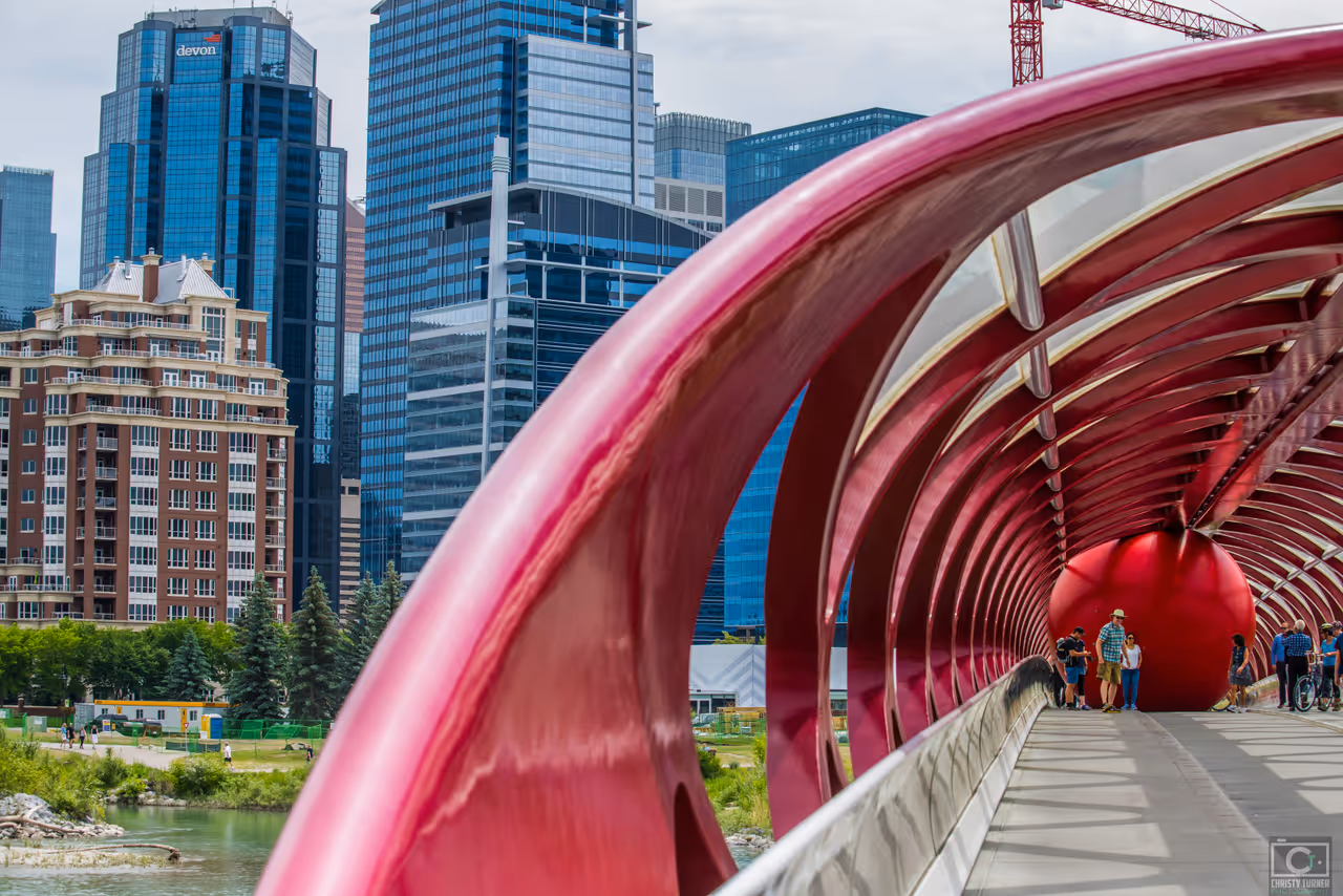 Peace bridge in Calgary