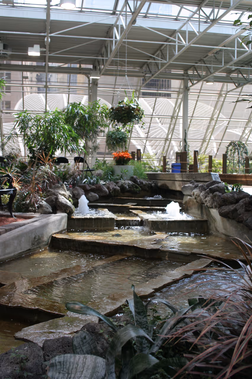 Calgary Devonian Gardens 12, showing a fountain
