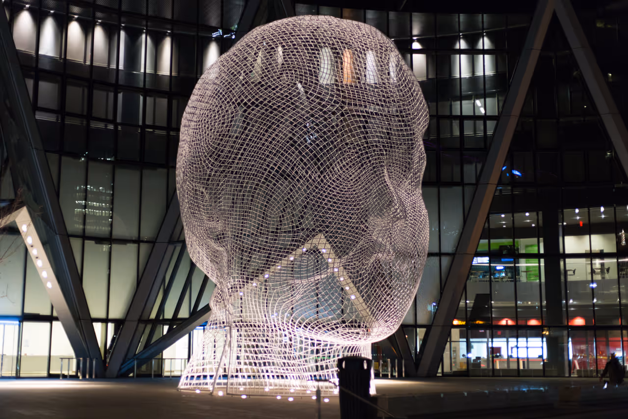 Wonderland, outside the Bow Building in calgary