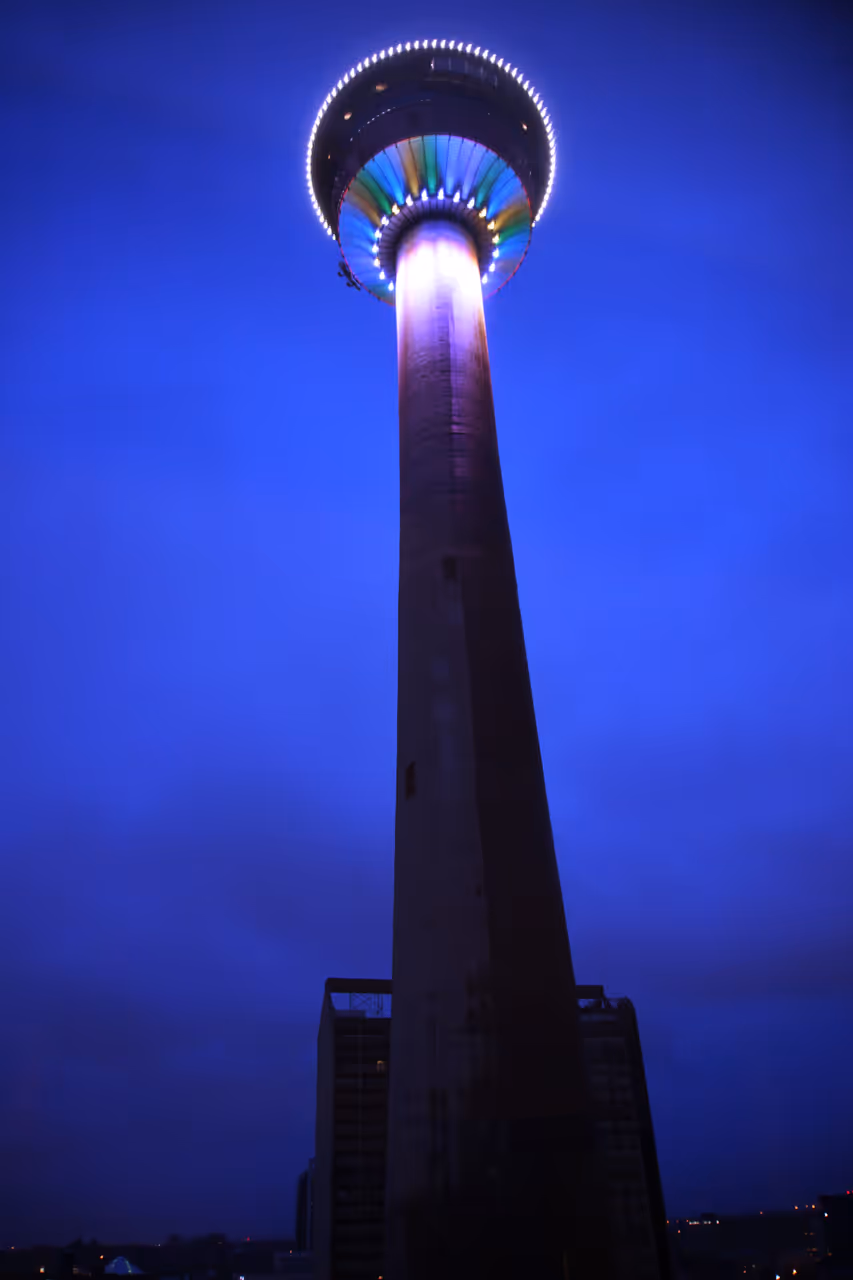 Calgary Tower at Night