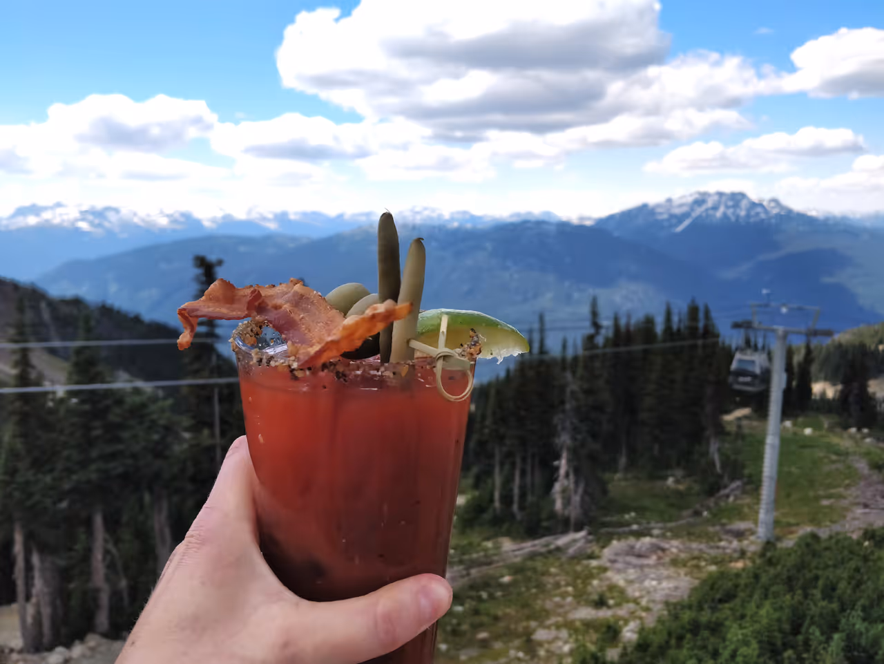 Caesar cocktail food in Calgary