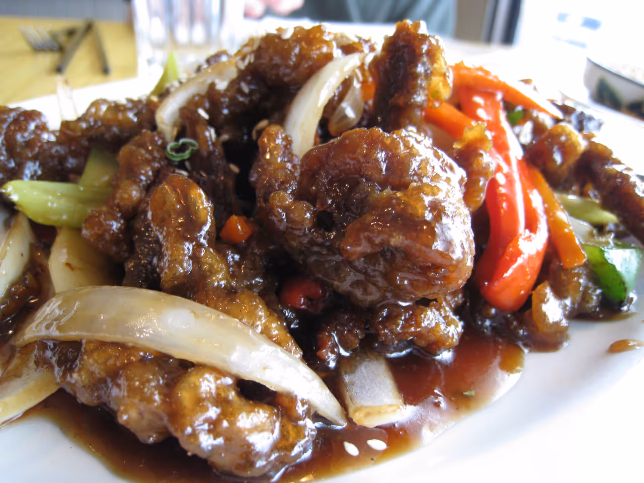Ginger beef food in Calgary