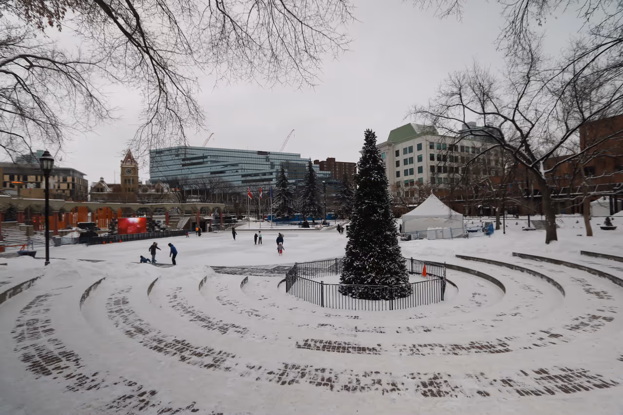 Olympic plaza free activity in Calgary