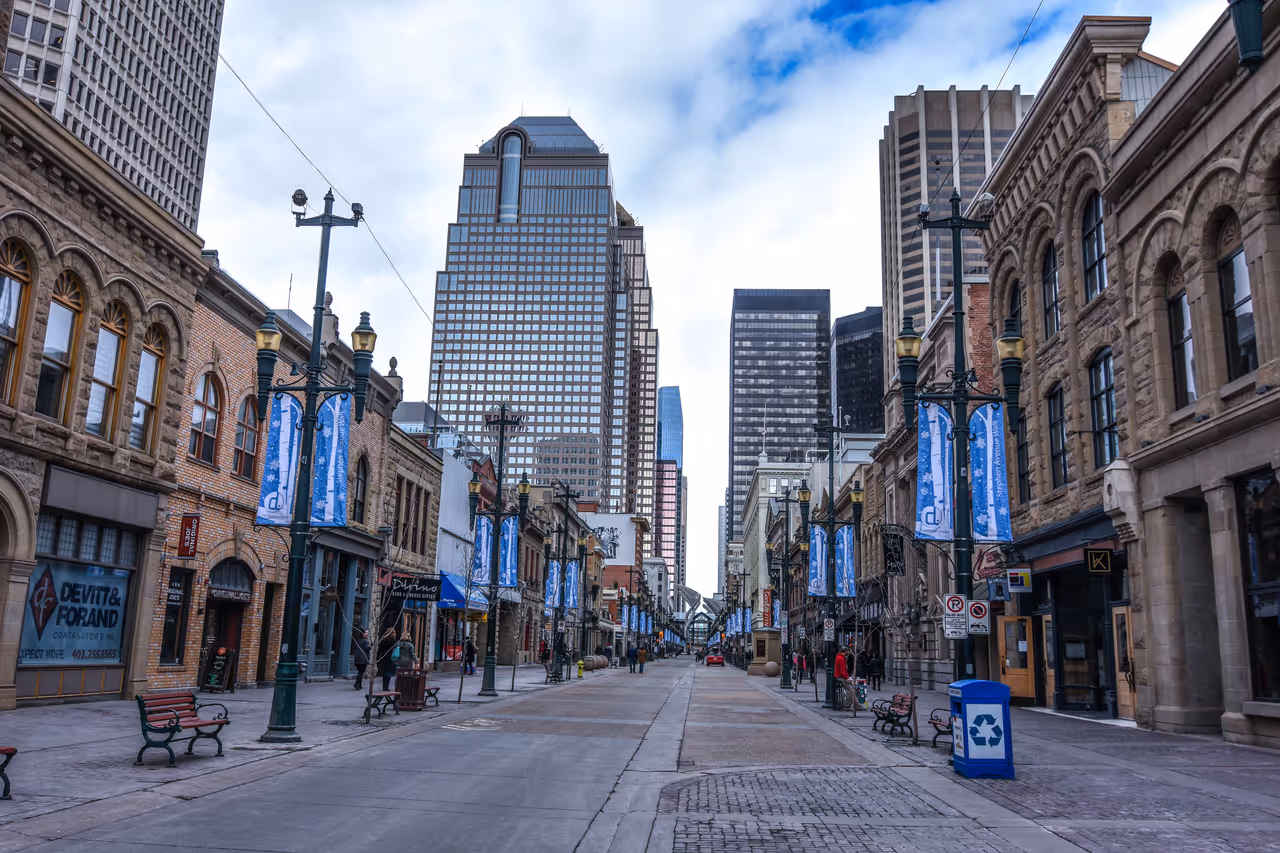 Stephen avenue walk in Calgary