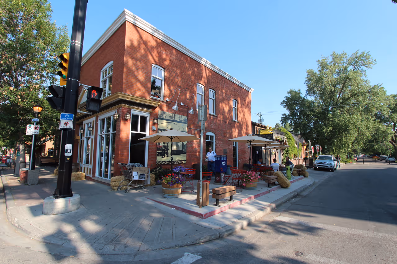 Kensington village nightlife spot in Calgary