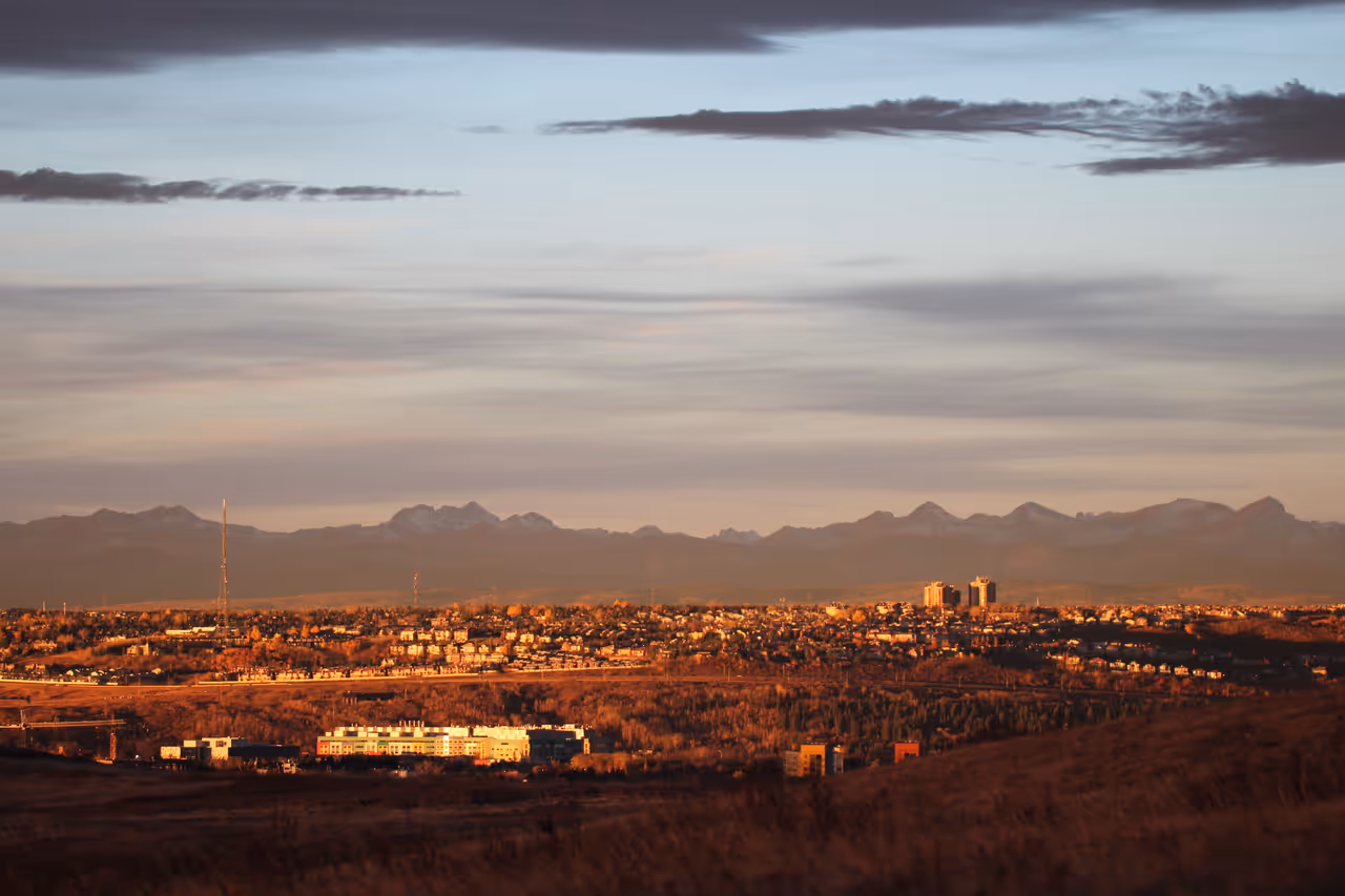 Nose hill park in Calgary