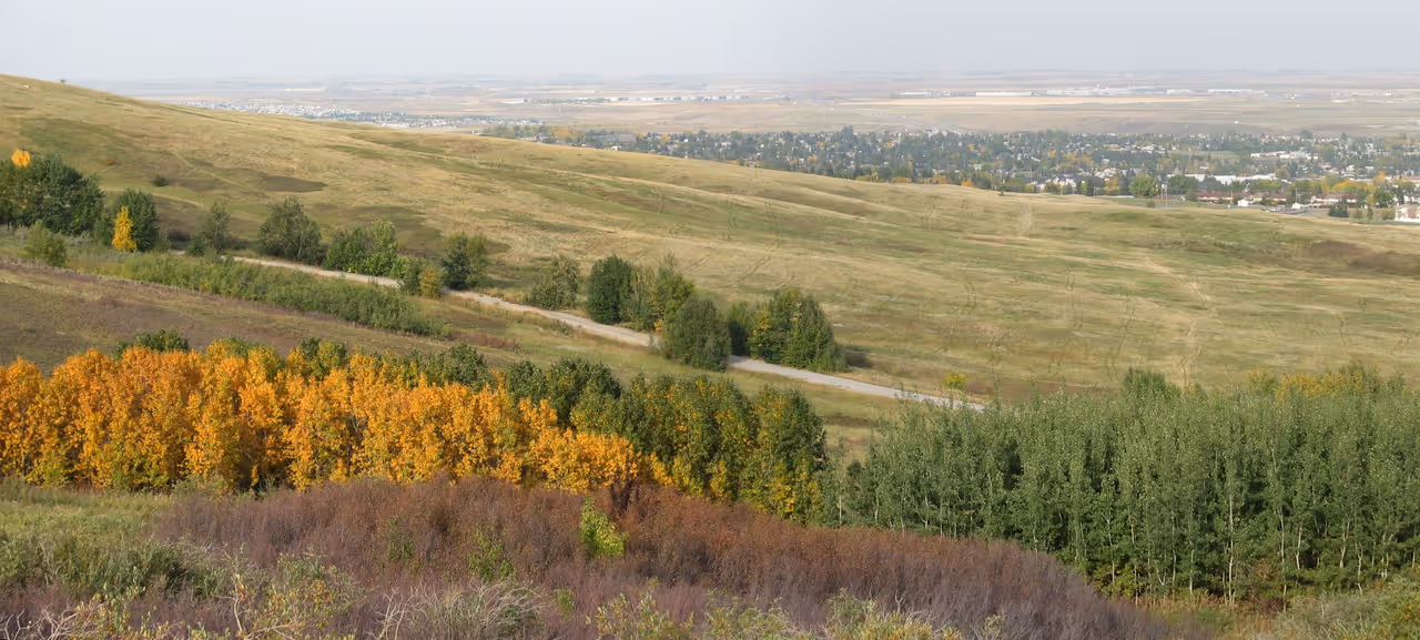 Nose hill park in Calgary