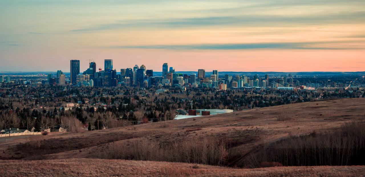 Nose hill park in Calgary