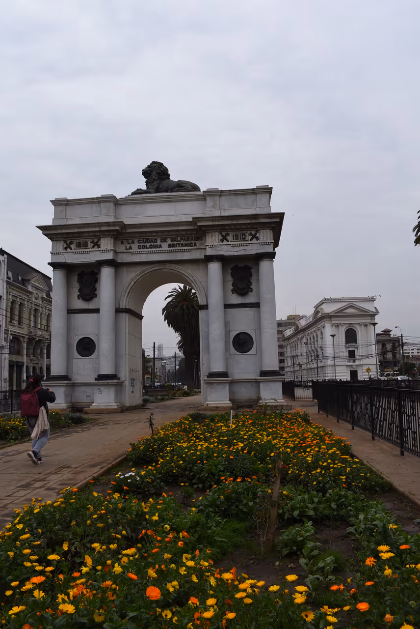 The british arch in Valparaíso