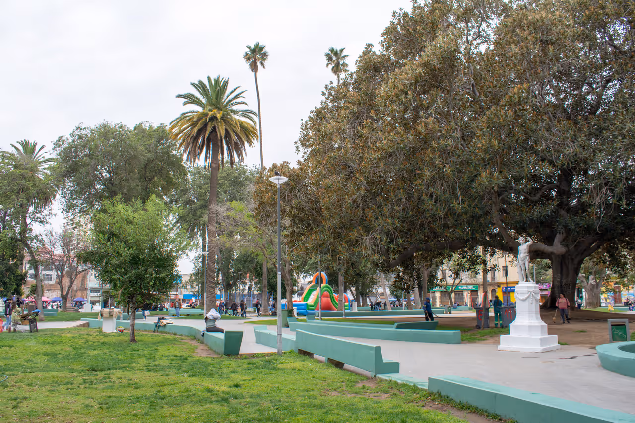 Parque Italia on a cold day, Valparaíso, Chile