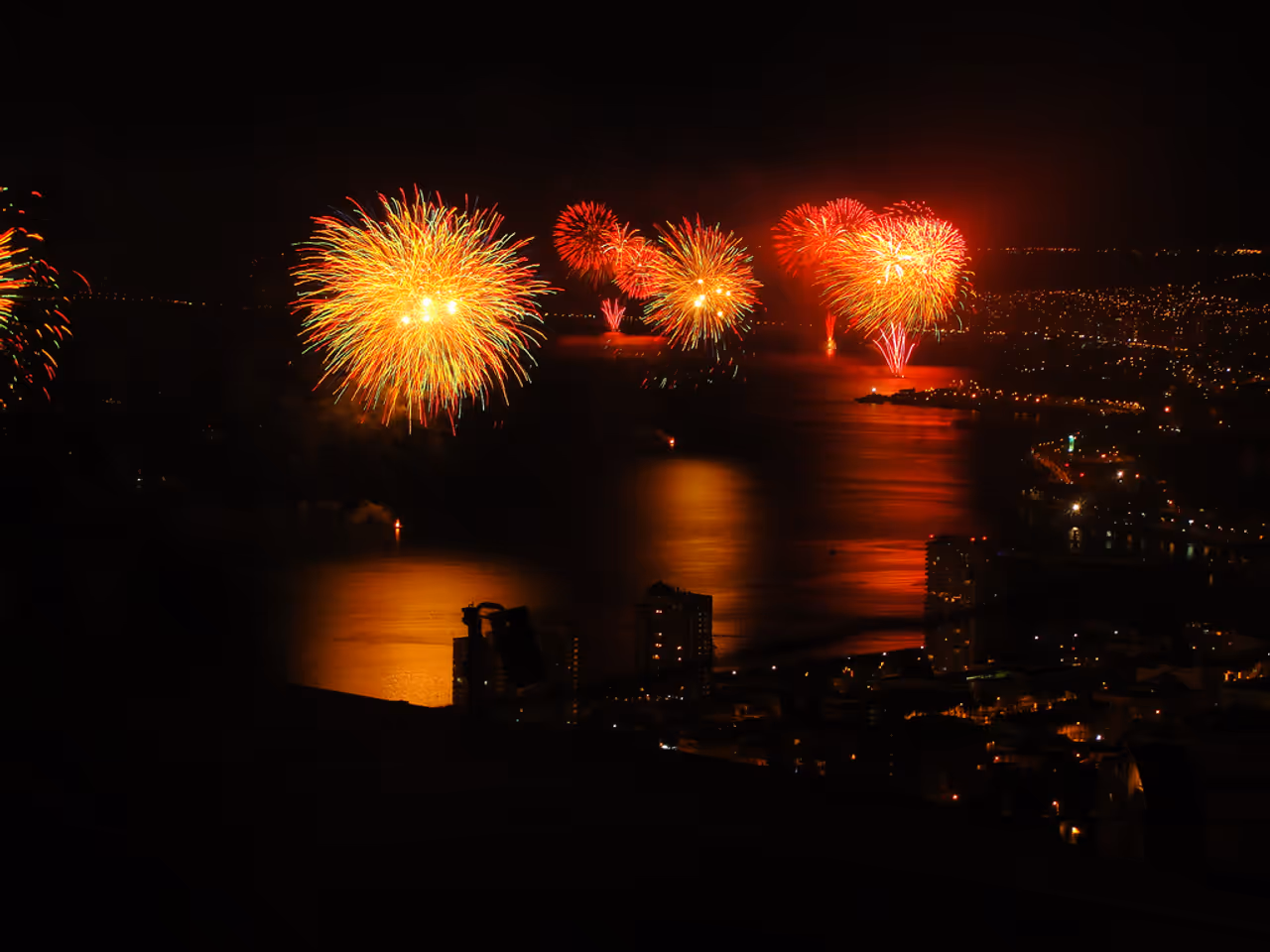New year's eve by the sea festival in Valparaíso
