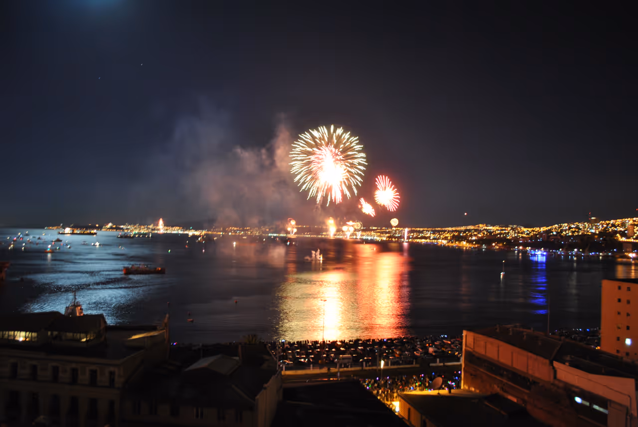 New year's eve by the sea festival in Valparaíso
