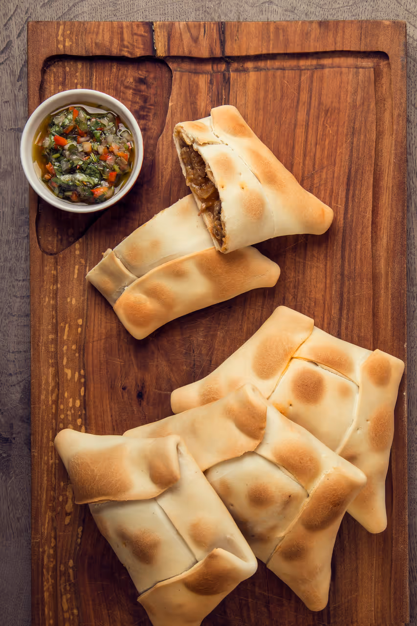 Beef empanada food in Valparaíso