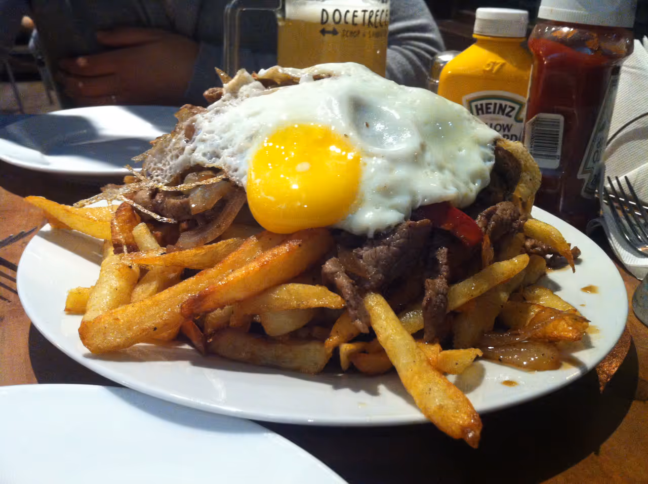 Chorrillana food in Valparaíso