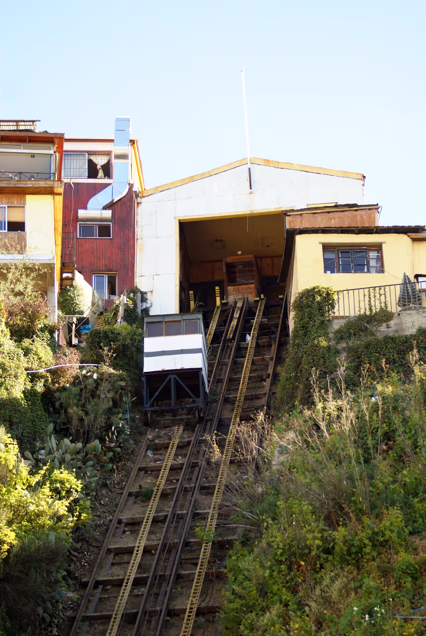 Holy spirit funicular in Valparaíso