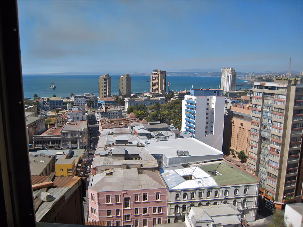 Holy spirit funicular in Valparaíso