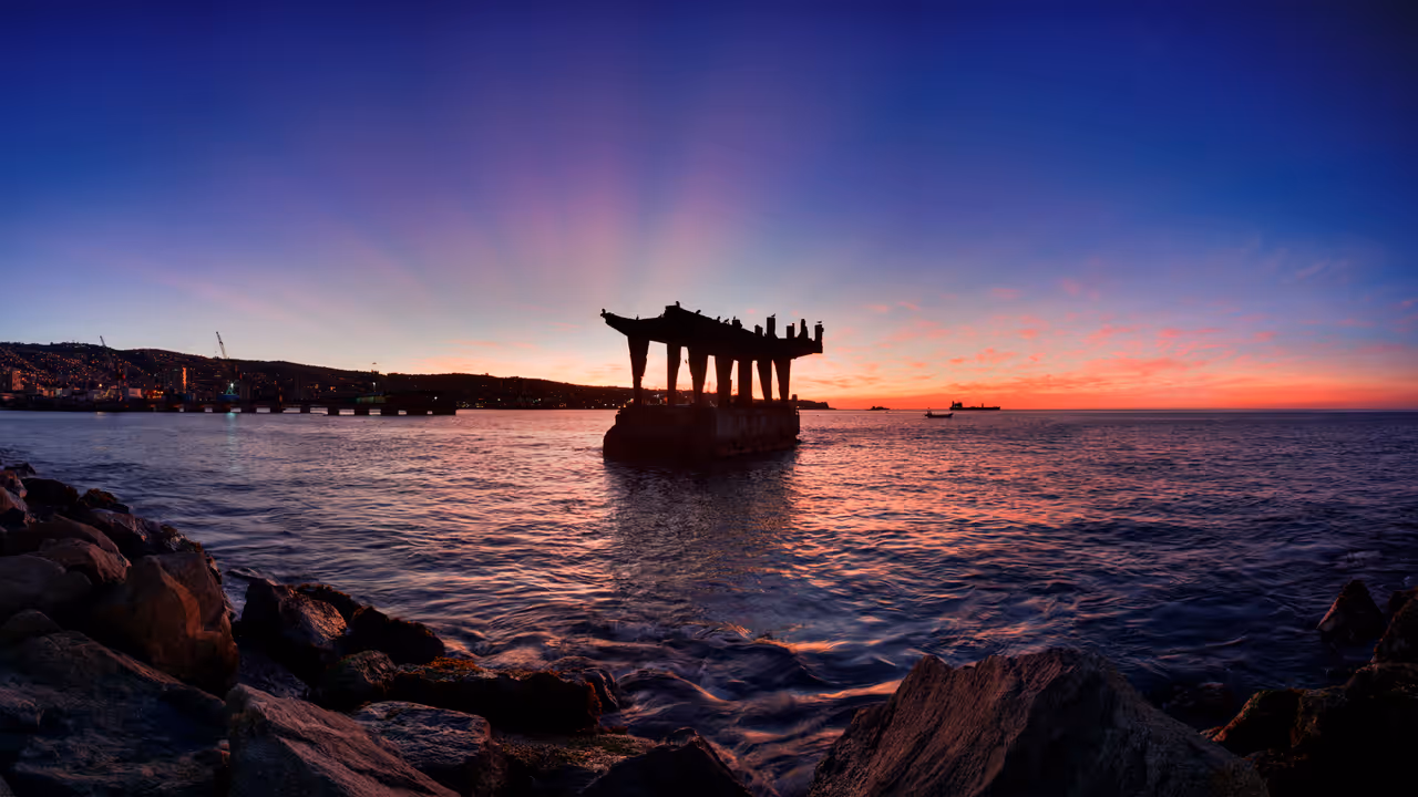 Barón pier in Valparaíso