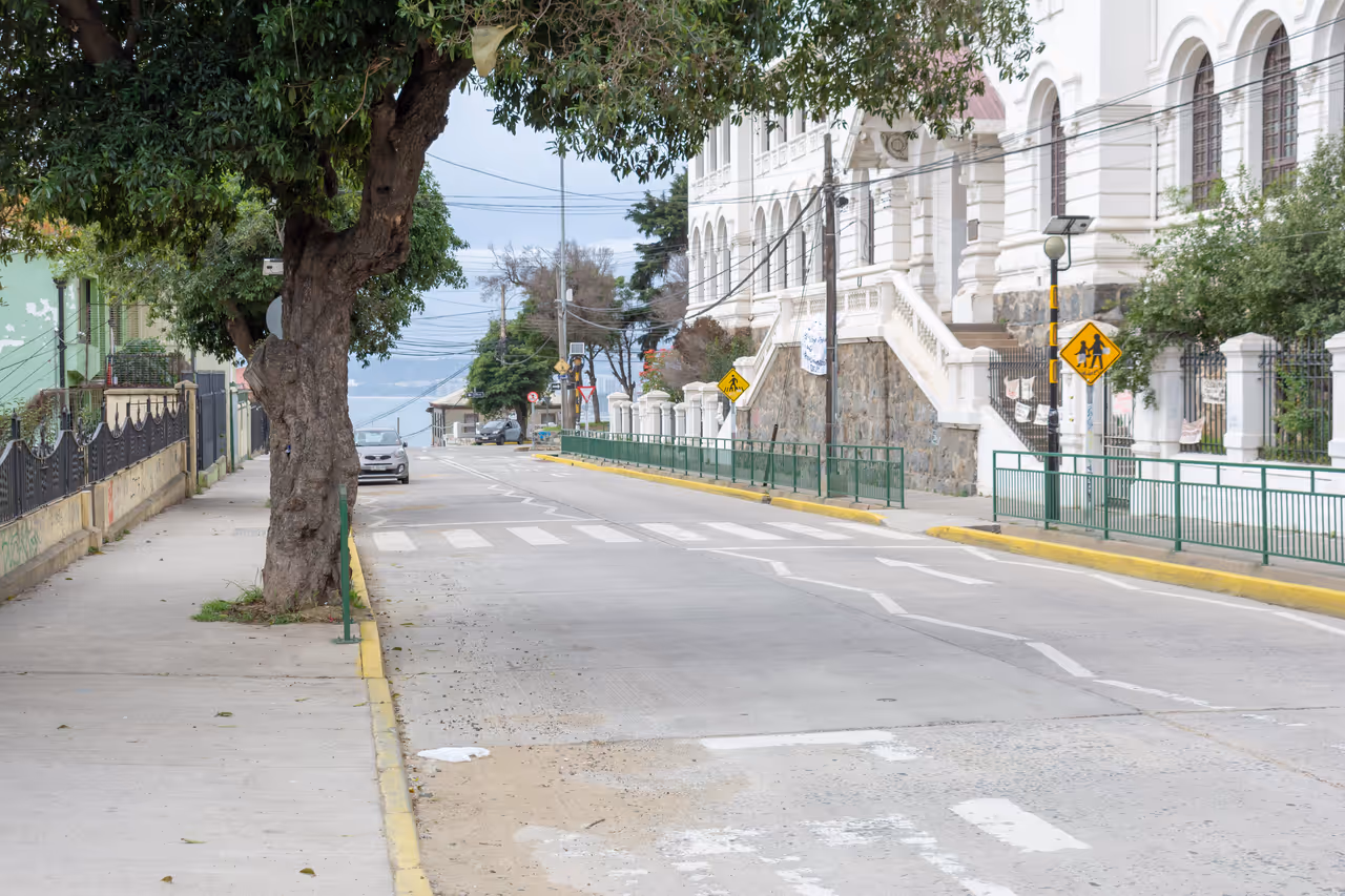 Avenida alemana panoramic stroll stroll in Valparaíso